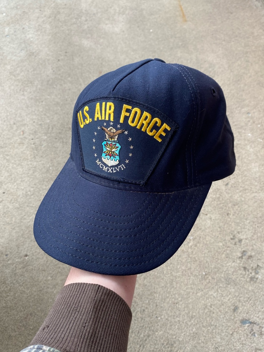 90s Navy US Air Force Snapback Cap